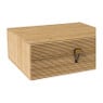 Bamboe kistje met deksel Moos - 8x21x16 cm - naturel