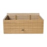 Bamboe kistje met deksel Moos - 10x27x20 cm - naturel