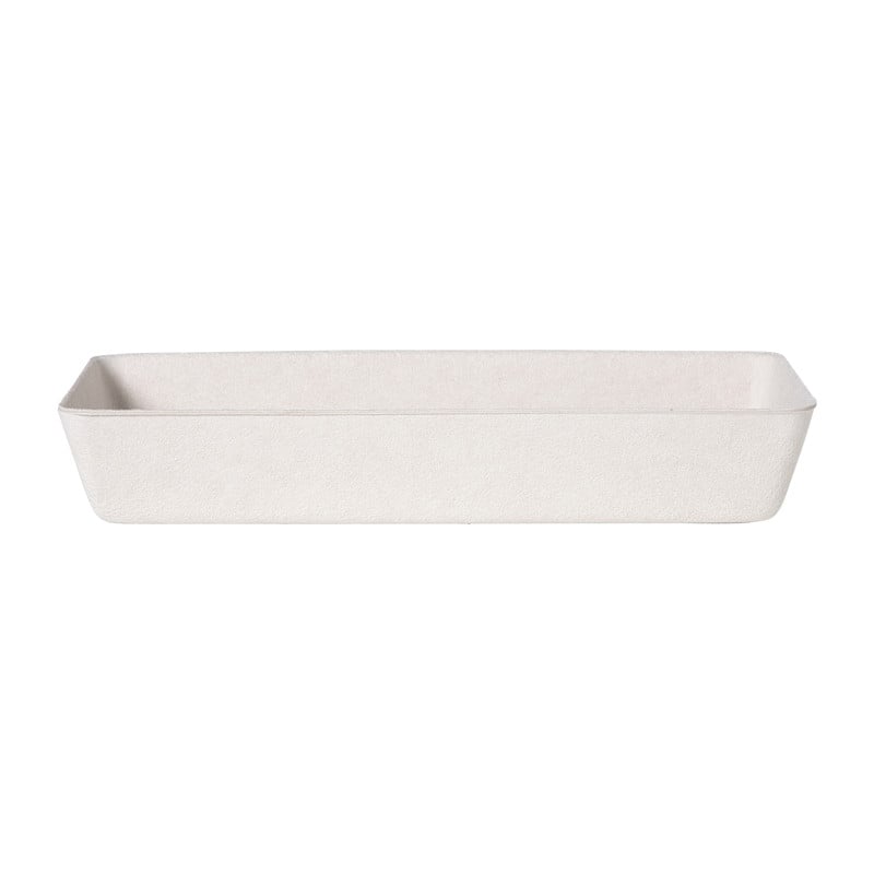 Mand vilt langwerpig - wit - 6x36x14 cm