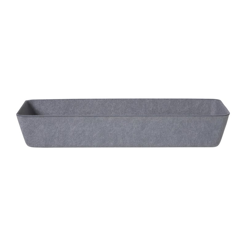 Mand vilt langwerpig - grijs - 6x36x14 cm
