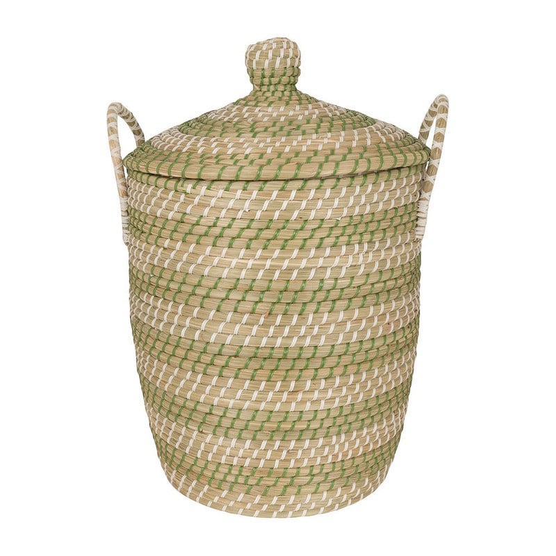 Wasmand met deksel Saigon - 37x39 cm 