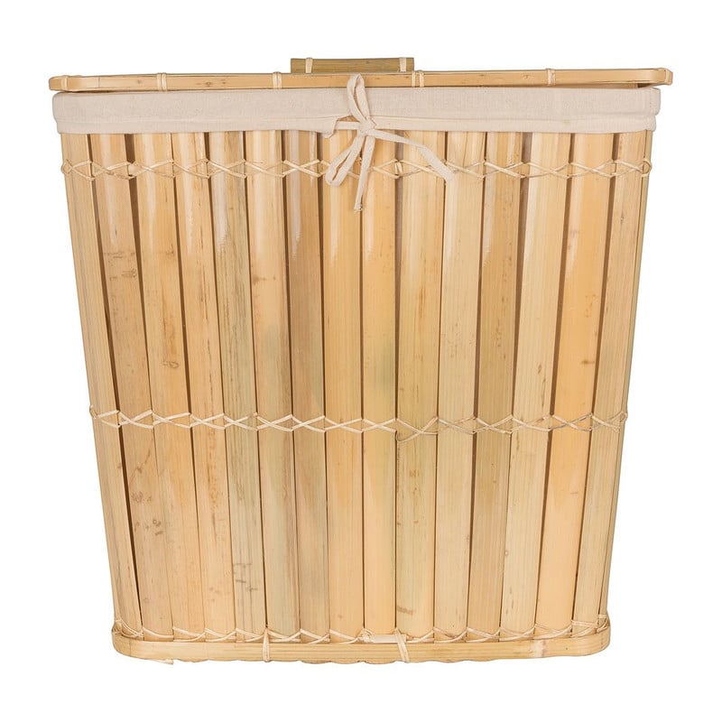 Wasmand bamboe - 47x34x48 cm 