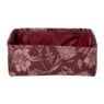 Mand jacquard bloem middel - bordeauxrood - 13x33x23 cm