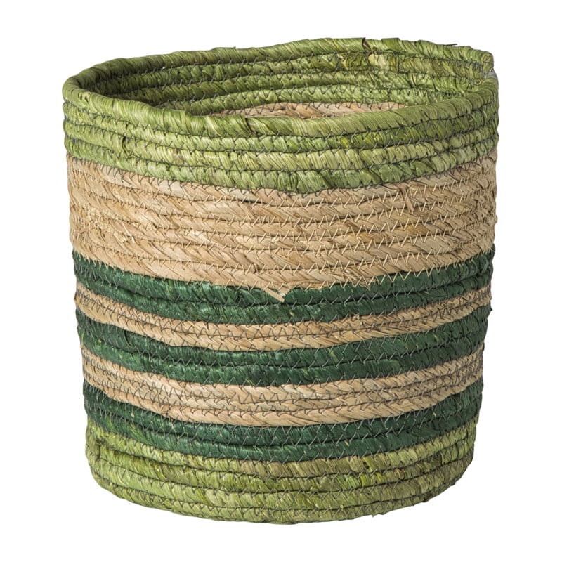 Mand streep klein - groen - ø24x24 cm