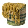 Mand streep klein - groen - ø24x24 cm