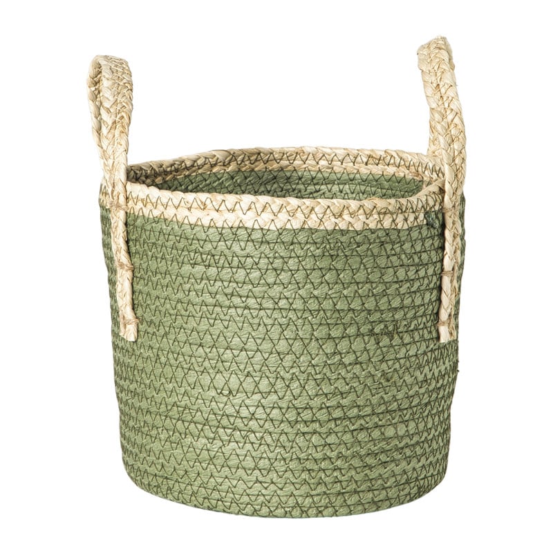 Mand colors - groen/bruin - ø21x18 cm
