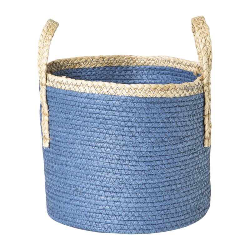 Mand colors - blauw/bruin - ø21x18 cm