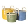 Mand colors - geel/bruin - ø21x18 cm