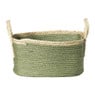 Mand colors rechthoekig - groen/bruin - 16x30x20 cm