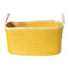 Mand colors rechthoekig - geel/bruin - 16x30x20 cm