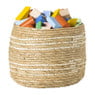 Opbergmand streep - beige - ø25x25 cm