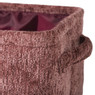 Mand chenille - rood - 30x20x14 cm