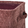 Mand chenille - rood - 33x23x16 cm