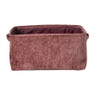 Mand chenille - rood - 36x26x18 cm