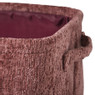 Mand chenille - rood - 36x26x18 cm
