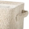 Mand chenille - wit - 30x20x14 cm