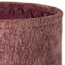 Mand chenille rond - rood - ø27x16 cm