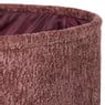 Mand chenille rond - rood - ø30x18 cm