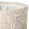 Mand chenille rond - wit - ø24x14 cm