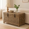 Opbergkist rotan - bruin - 45x80x55 cm