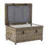 Opbergkist rotan - bruin - 45x80x55 cm