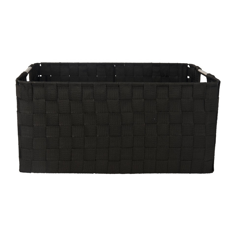 Lademand chroom handle - zwart - 40x30x18cm