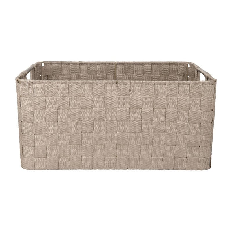 Lademand chroom handle - licht grijs - 40x30x18cm
