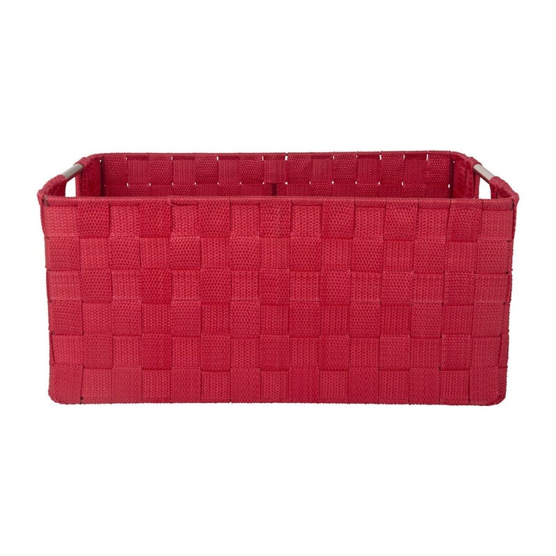 Lademand chroom handle - rood - 40x30x18cm