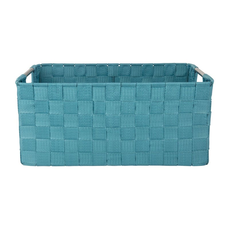 Lademand chroom handle - blauw - 36x26x16cm