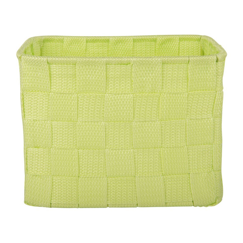 Lademand chroom handle - licht groen - 19x14x14cm