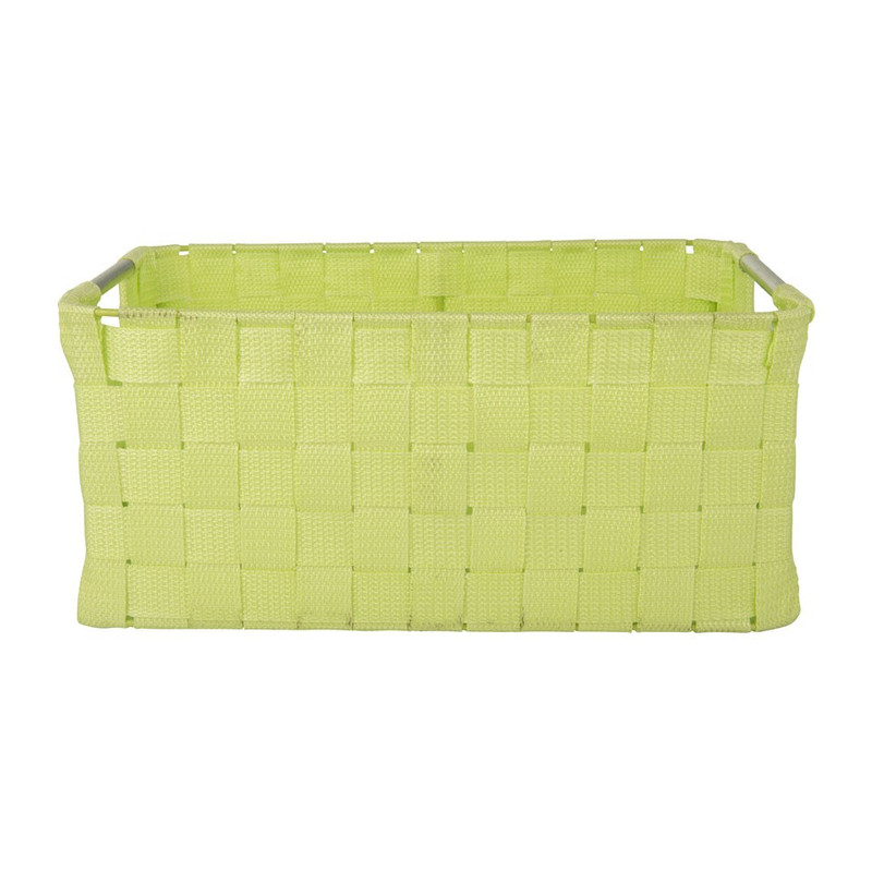 Lademand chroom handle - licht groen - 34x23x15cm