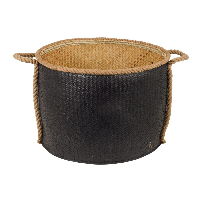 Mand rond met touw zwart klein