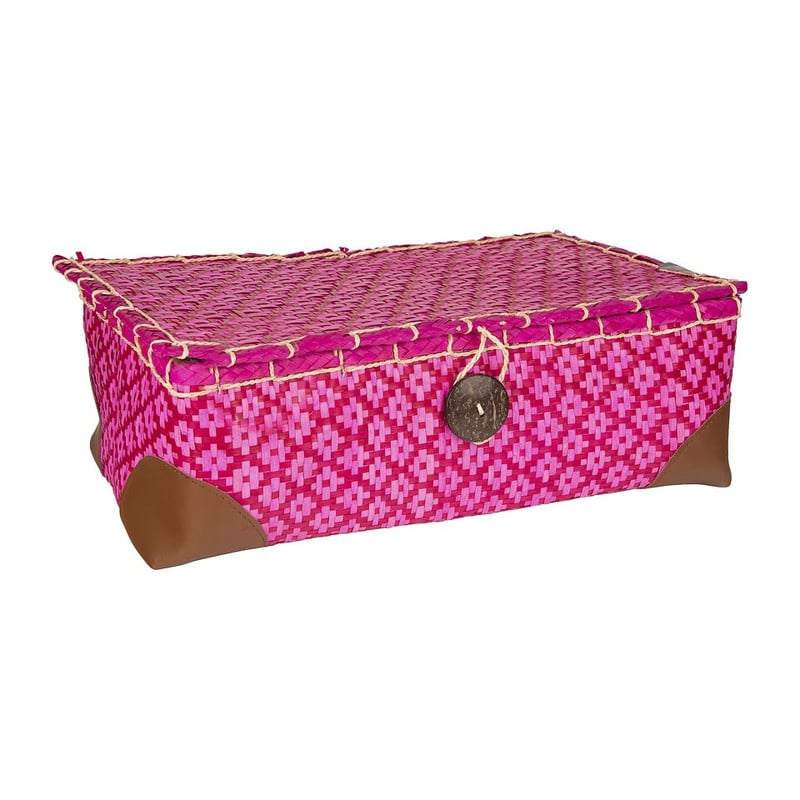 Mand met deksel Jade - fuchsia - klein
