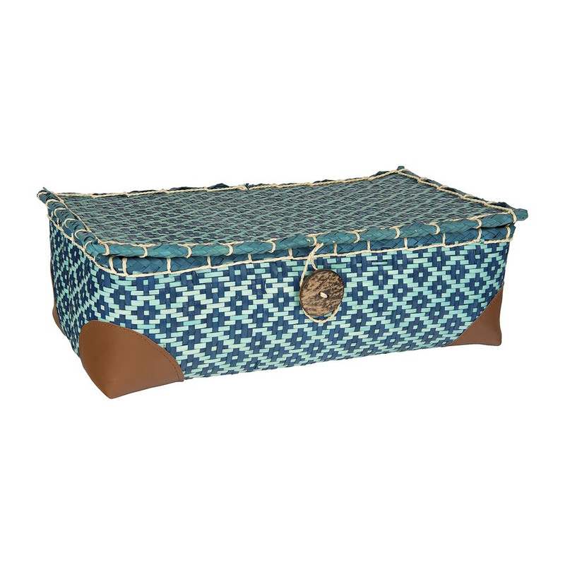 Mand met deksel Jade - blauw - klein