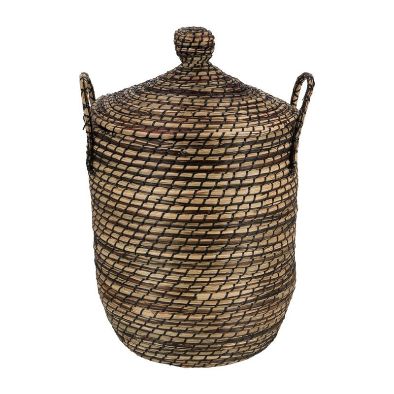 Wasmand Cobra - bruin/zwart - 34x41 cm