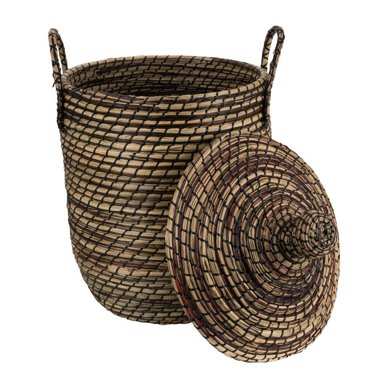 Wasmand Cobra - bruin/zwart - 34x41 cm