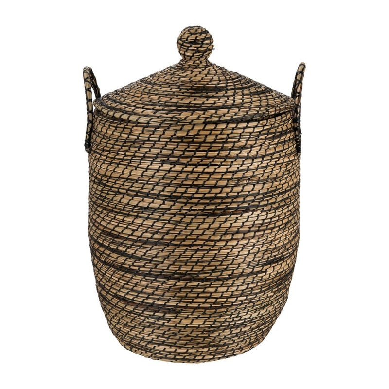 Wasmand Cobra - bruin/zwart - 43x52 cm