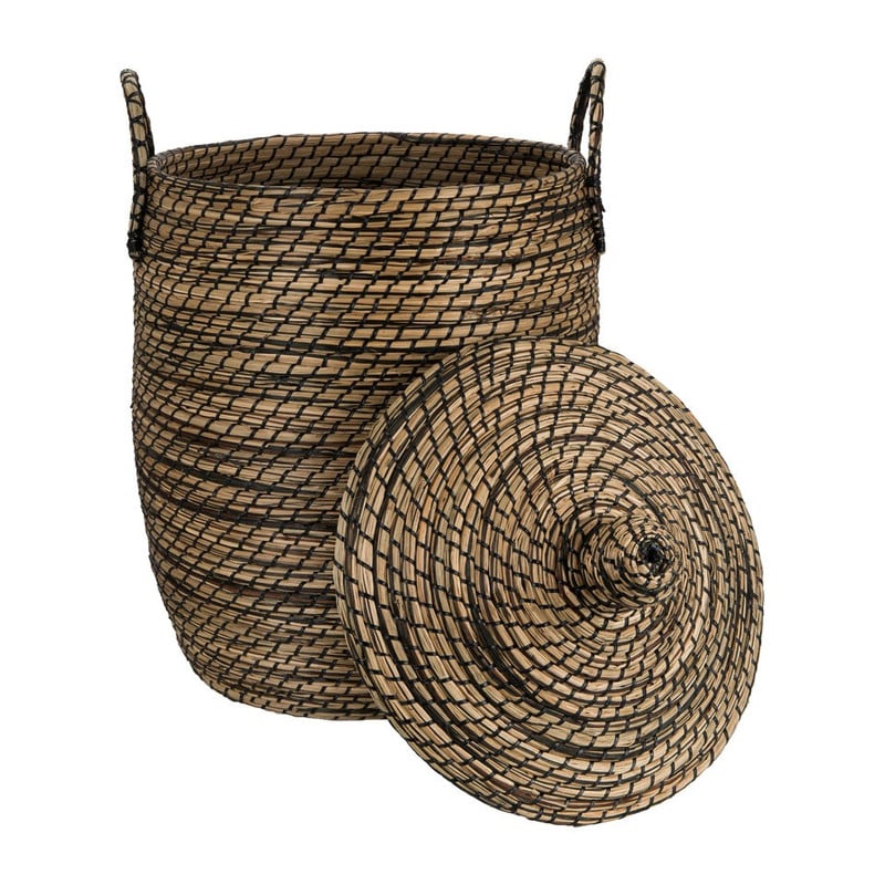 Wasmand Cobra - bruin/zwart - 43x52 cm