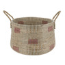 Wasmand Cobra - 44x30 cm - wit/roze