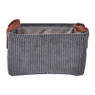 Mand corduroy - grijs - 30x21x16 cm