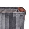 Mand corduroy - grijs - 30x21x16 cm