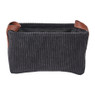 Mand corduroy - zwart - 30x21x16 cm