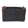 Mand corduroy - zwart - 33x23x18 cm