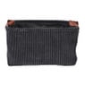 Mand corduroy - zwart - 36x26x20 cm