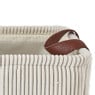 Mand corduroy - creme - 30x21x16 cm