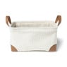 Mand boucle - wit - 17x33x23 cm