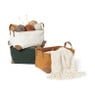 Mand boucle - wit - 17x33x23 cm