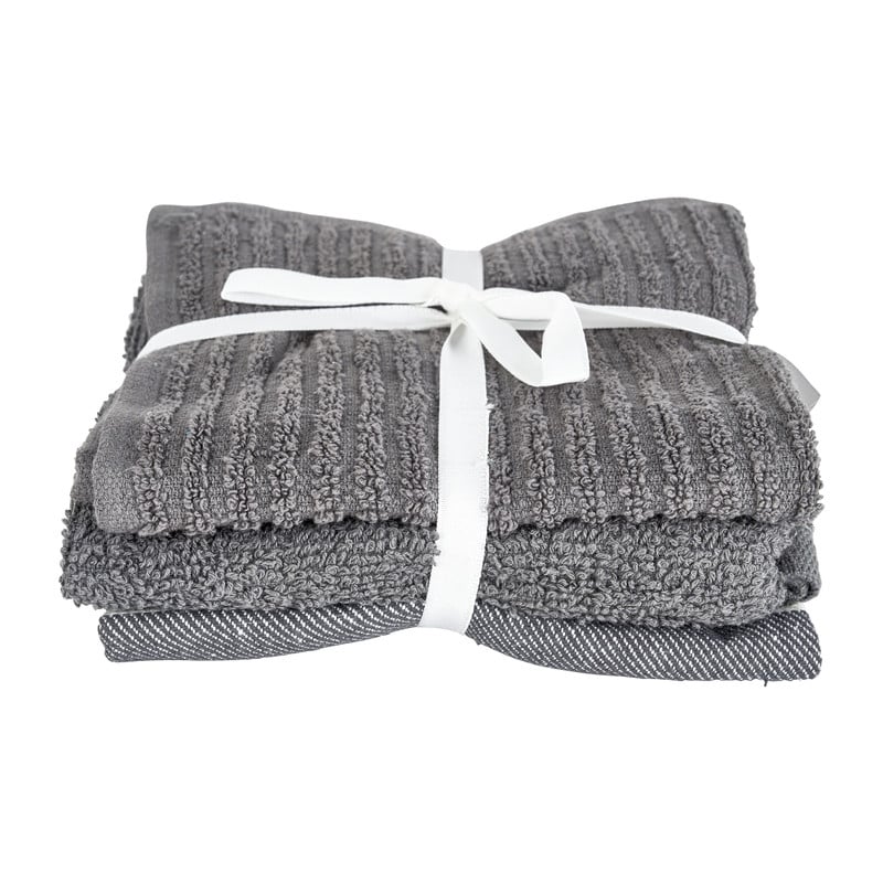 Keukenset - wit/grijs - set van 3
