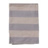 Theedoek strepen - antraciet/taupe - 50x70 cm