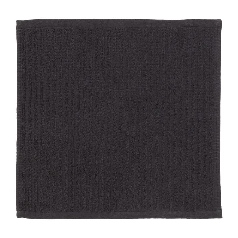 Thee/keuken/vaatdoek - antraciet - set van 3